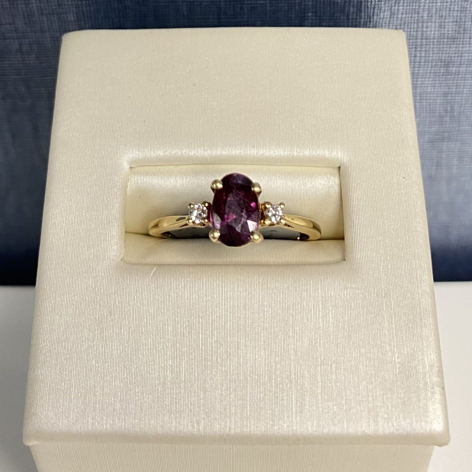 Ruby and Diamond Yellow Gold Ring