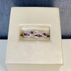Ruby and Diamond White Gold Ring