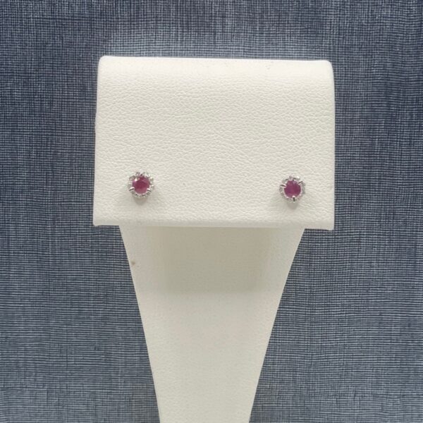 Ruby and Diamond Earrings