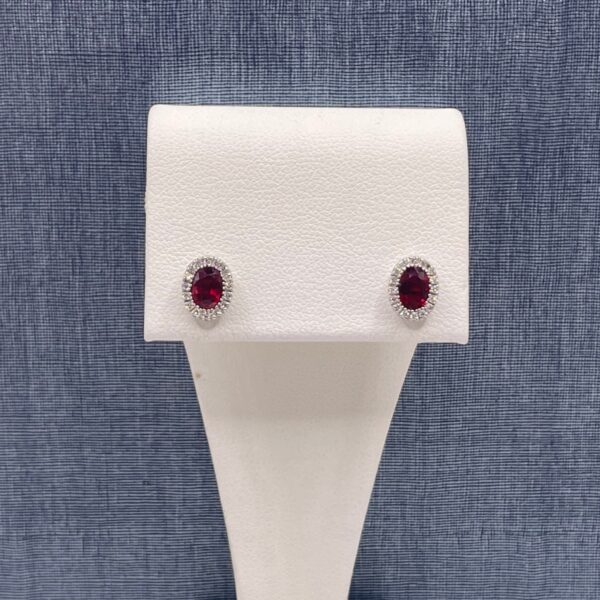 Ruby and Diamond Earrings