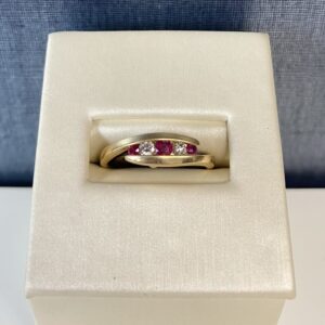 Ruby and Diamond Yellow Gold Ring