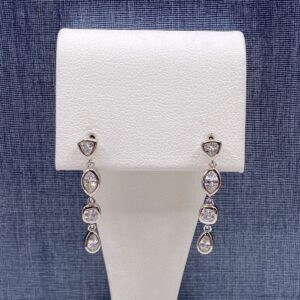 Crystal Drops in Sterling