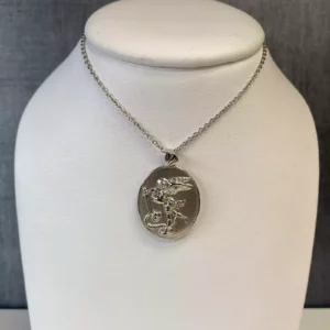 Saint Michael Sterling Silver Necklace