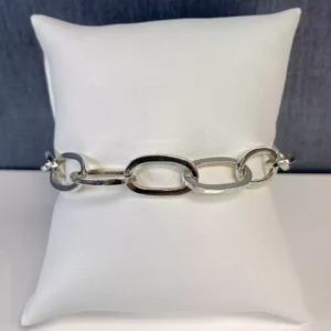 Large Link Sterling Bracelet