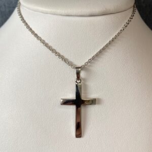 SS-Z02264 Sterling Silver Cross Necklace