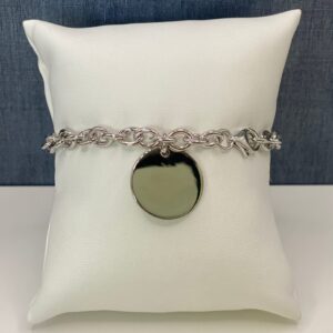 Sterling Silver Bracelet with Charm