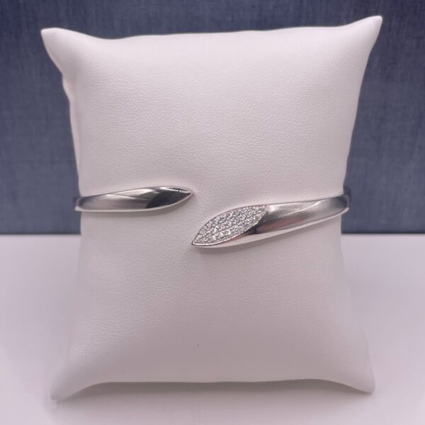 Sterling Silver and Diamond Bracelet