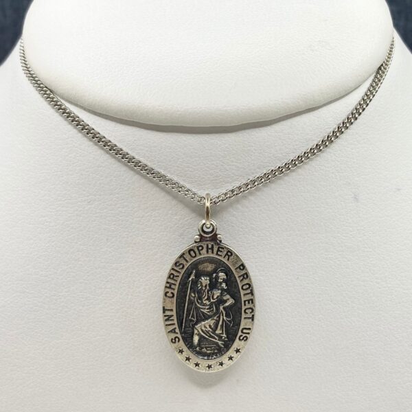 Sterling Silver St. Christopher Pendant