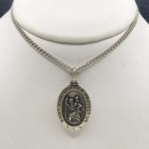 Sterling Silver St. Christopher Pendant
