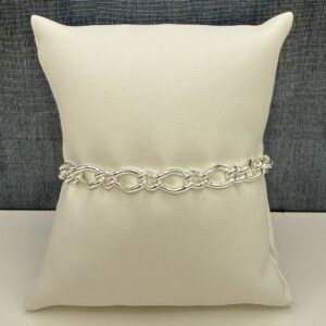 Silver Figaro Bracelet
