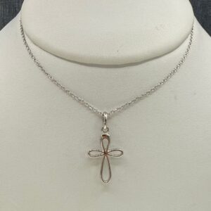 Silver Rounded Cross
