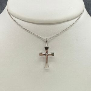 Silver Flared Cross