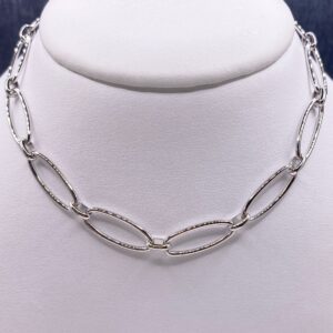 Large Oval Chain in Sterling