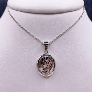 Filigree Locket in Sterling Silver