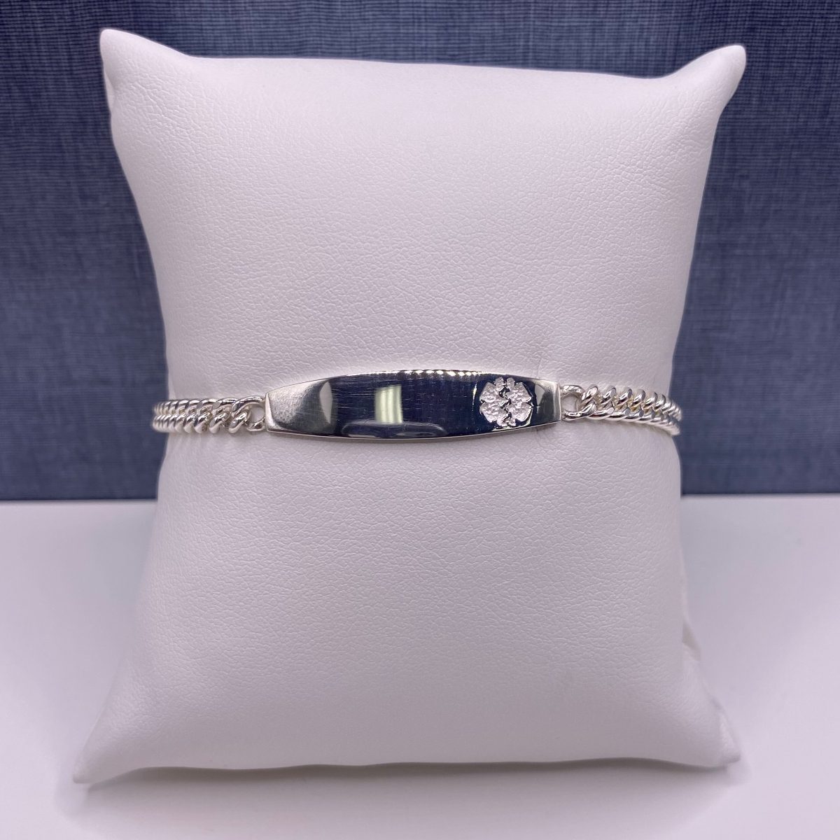 Sterling Silver Medical Alert Bracelet