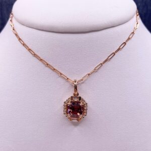 Spiced Zircon Statement Pendant