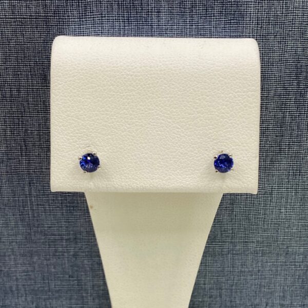 Sapphire Solitaire Studs