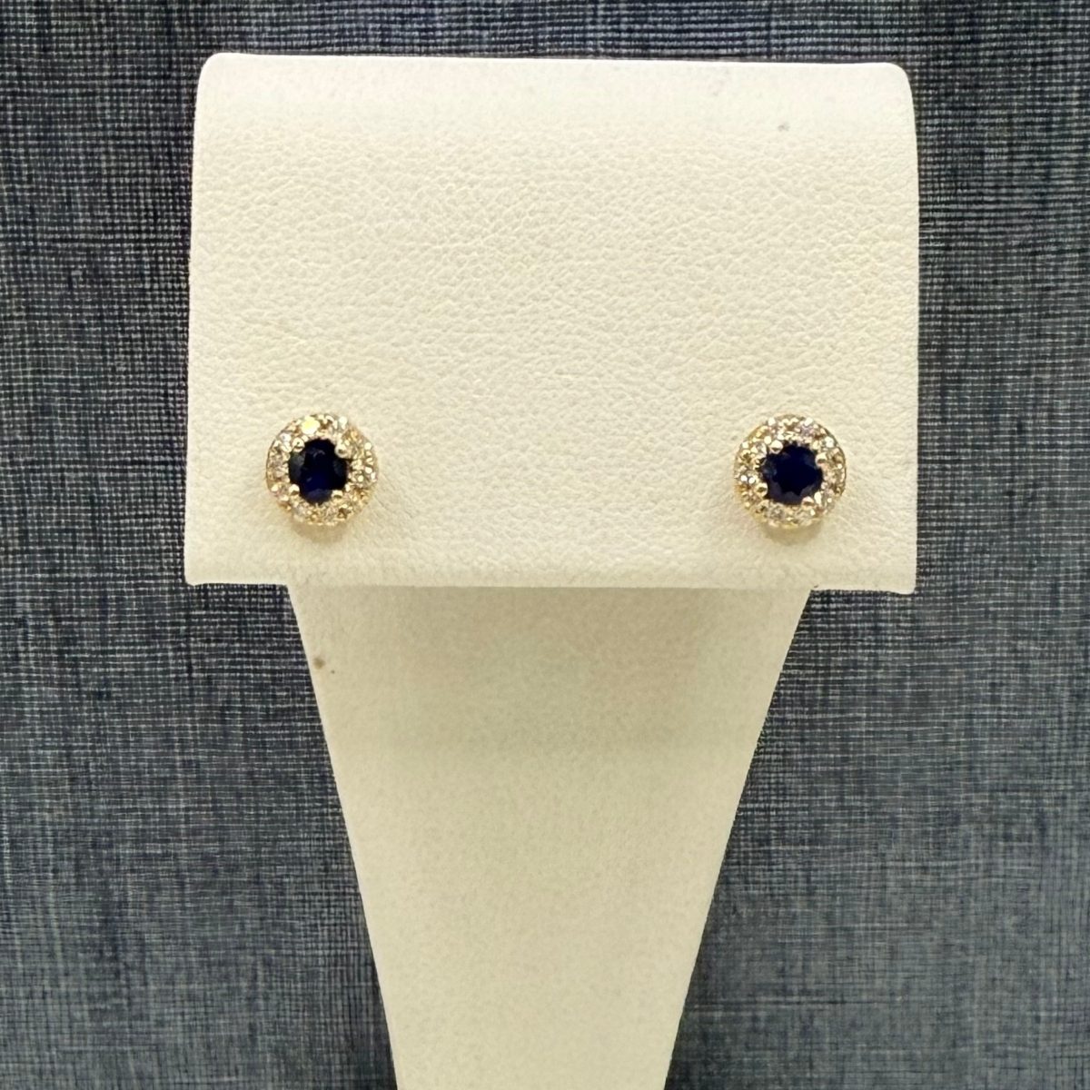 Sapphire and Diamond Studs