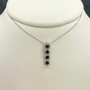 Sapphire and Diamond Necklace