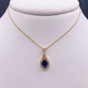 Sapphire and Diamond Necklace