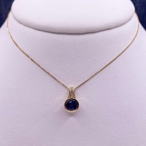Sapphire and Diamond Pendant