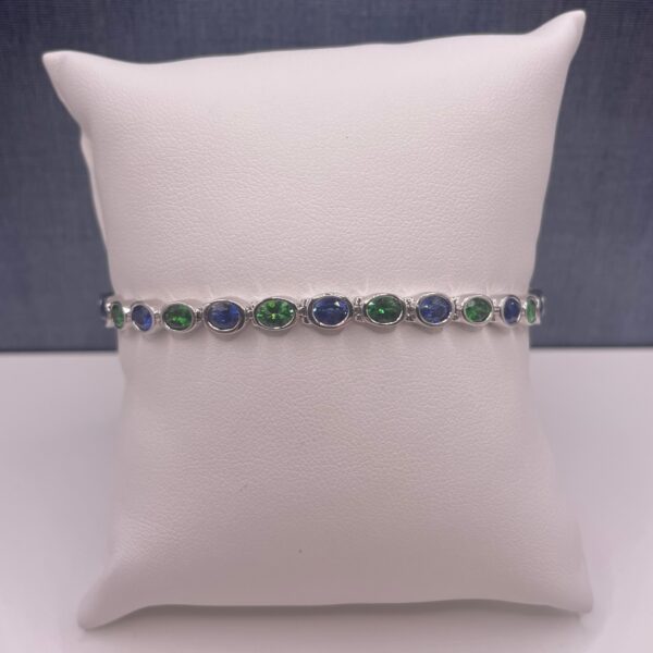 Sapphire and Tsavorite Bracelet