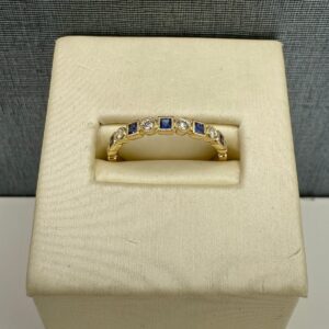 Sapphire and Diamond Stackable