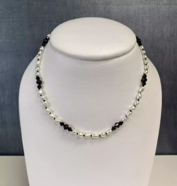 Spinel and Seed Pearl Strand