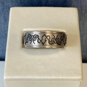 Sterling Silver Carved Ring