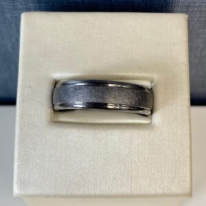 Tantalum Ring with Alternating Finish