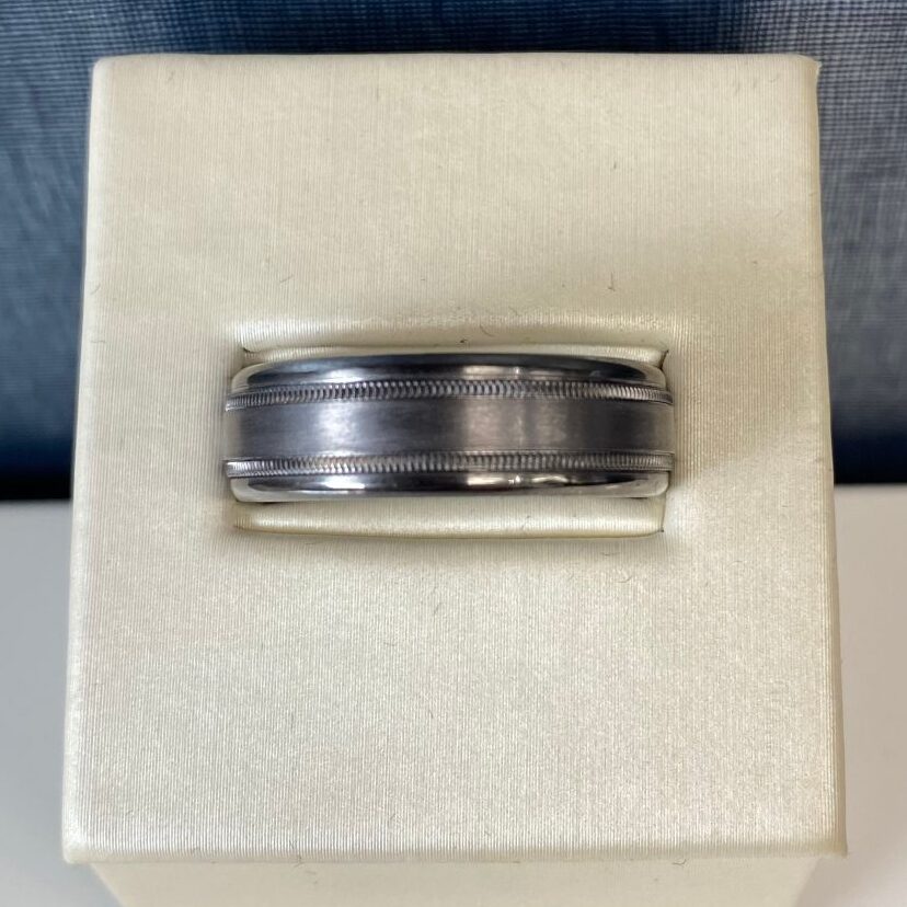 Tantalum Ring with Milgrain Detail