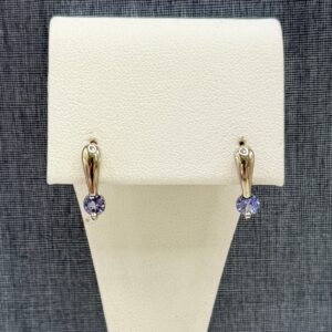 Tanzanite Drops in Yellow Gold