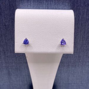 Tanzanite Studs in White Gold