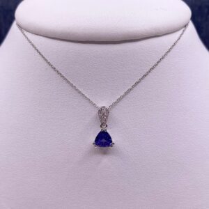 Tanzanite and Diamond Pendant