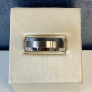 Titanium Ring with Alternating Finish