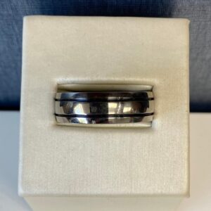 Titanium Ring with Alternating Colors