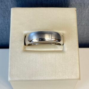 Titanium Ring with Alternating Finish