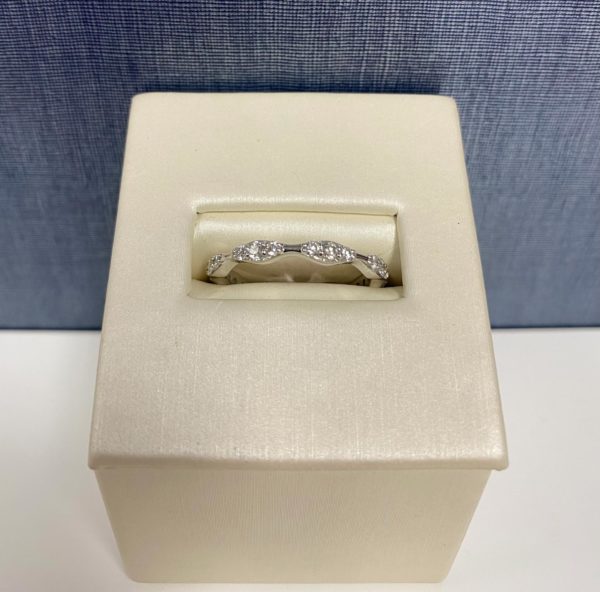 Diamond White Gold Stackable Ring