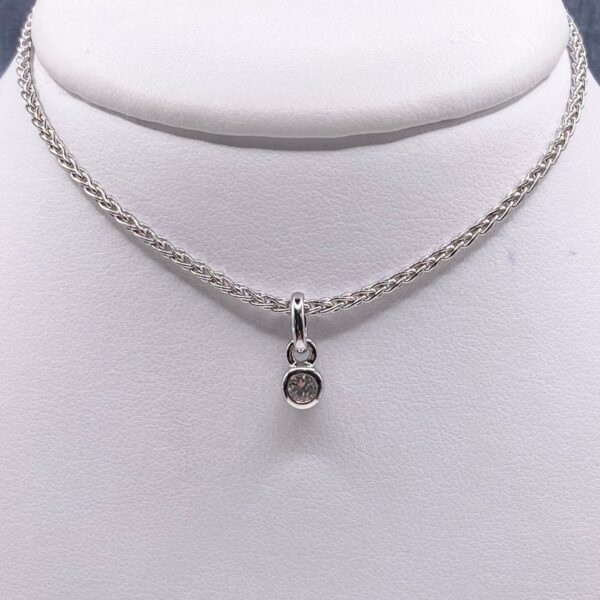 Sterling Silver and White Sapphire Necklace