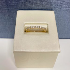 Diamond Band Yellow Gold Ring