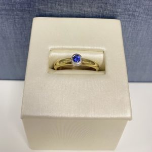 Sapphire Yellow and White Gold Ring
