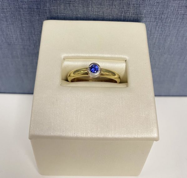 Sapphire Yellow and White Gold Ring