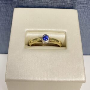 Sapphire Yellow and White Gold Ring