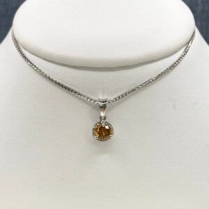 Yellow Zircon Pendant